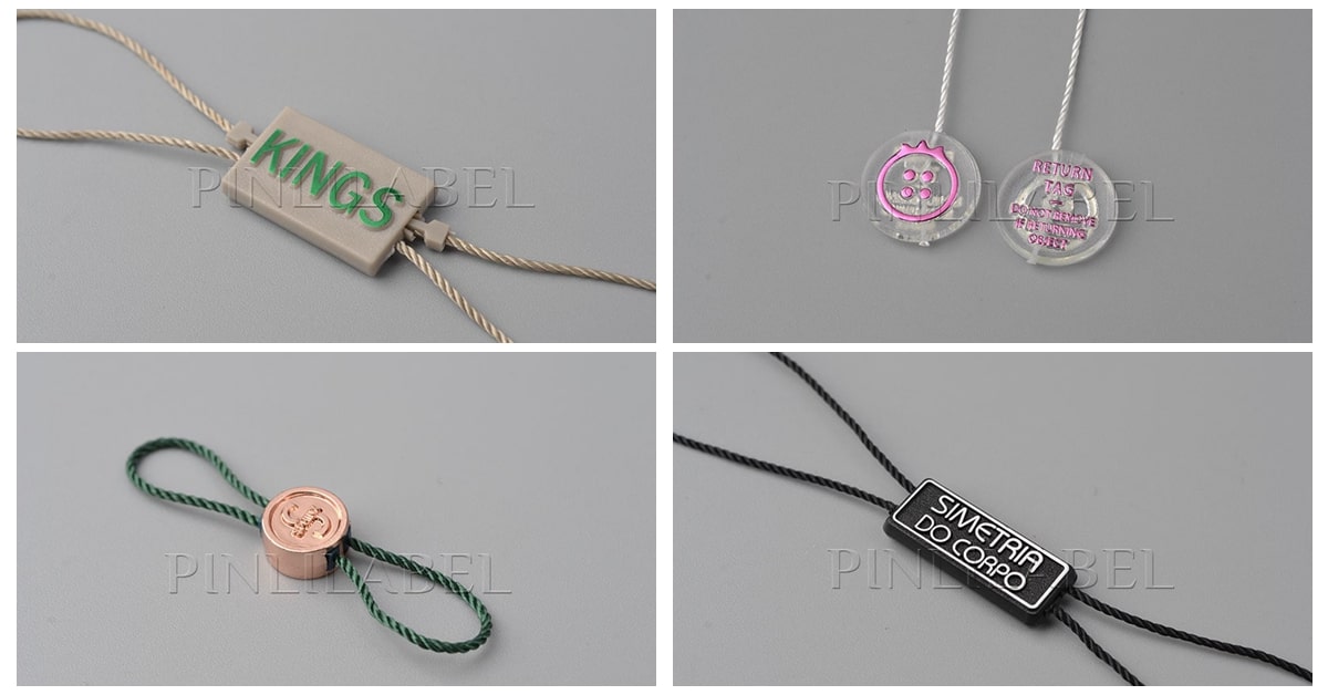 Wholesale Custom Logo Plastic Seal Tags with String